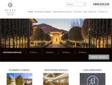 Tablet Screenshot of berryfunerals.com.au